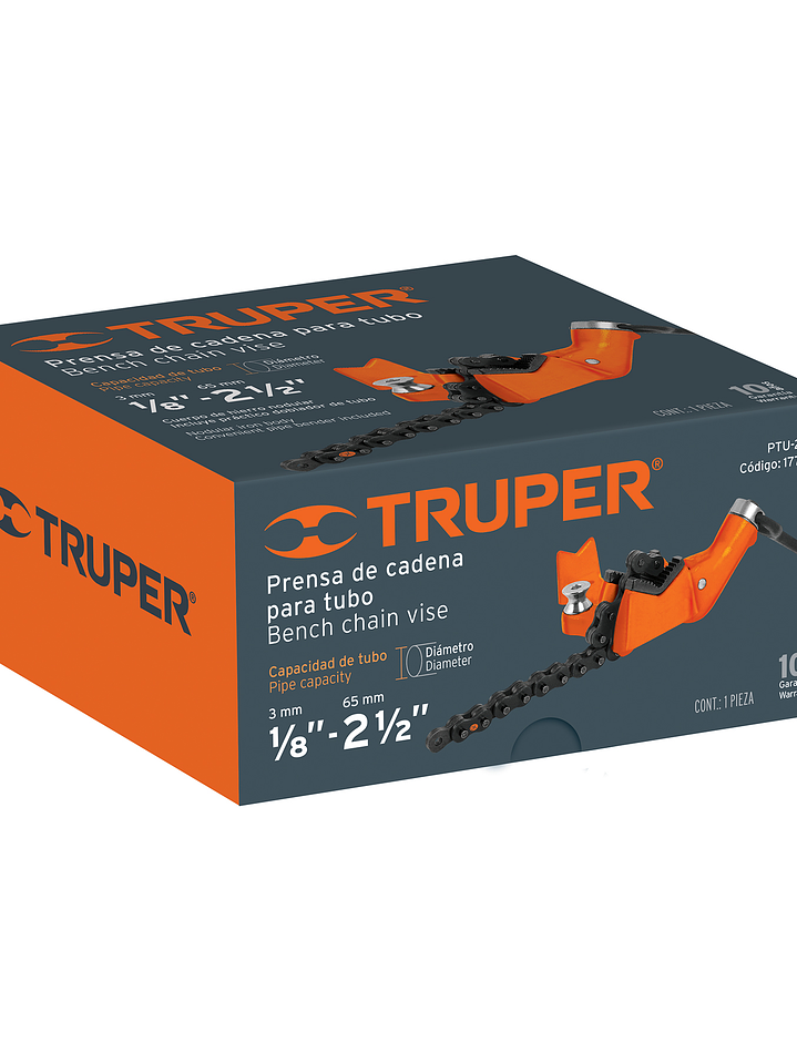 Prensa de cadena para tubo 2-1/2