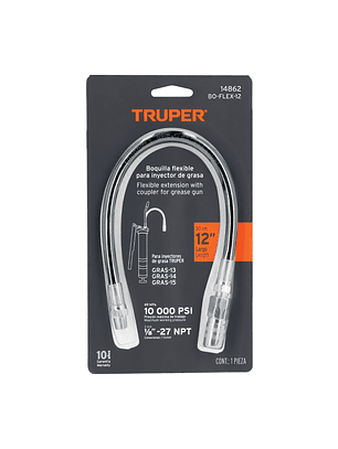 Extensión flexible para inyectores de grasa, Truper 14862