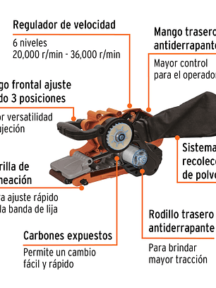 Lijadora de banda 3 x 21