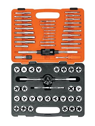 Juego de 60 piezas de machuelos y tarrajas, Truper 11443