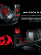 Auriculares Gamer Redragon Gamer Ares H120 Negro Y Rojo - Miniatura 4