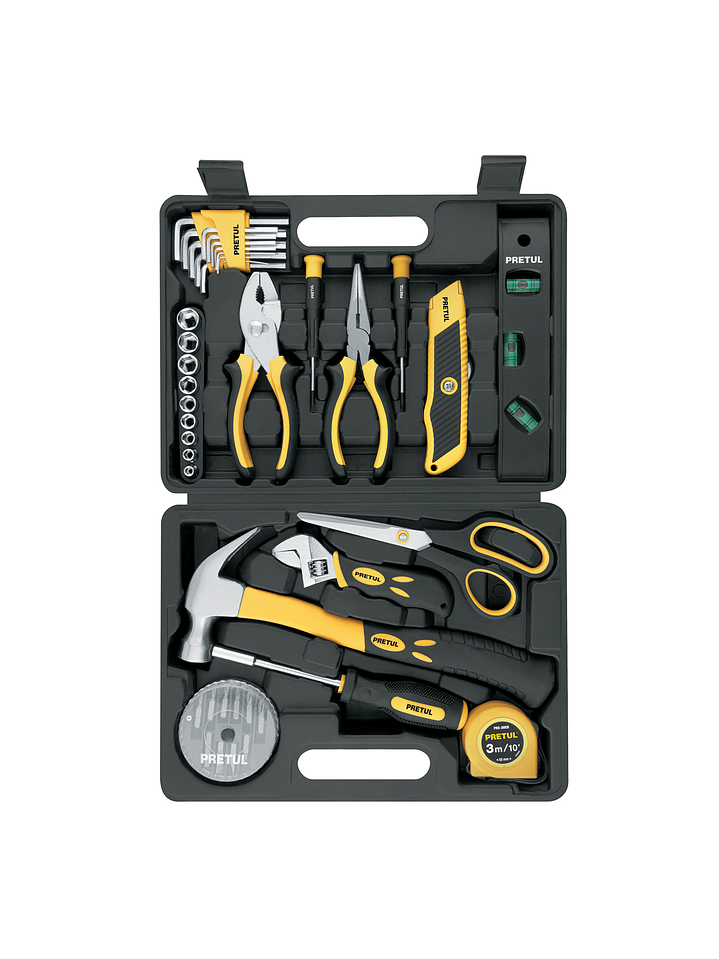 Juego de herramientas, Comfort Grip, 42 piezas, PRETUL 22101 1