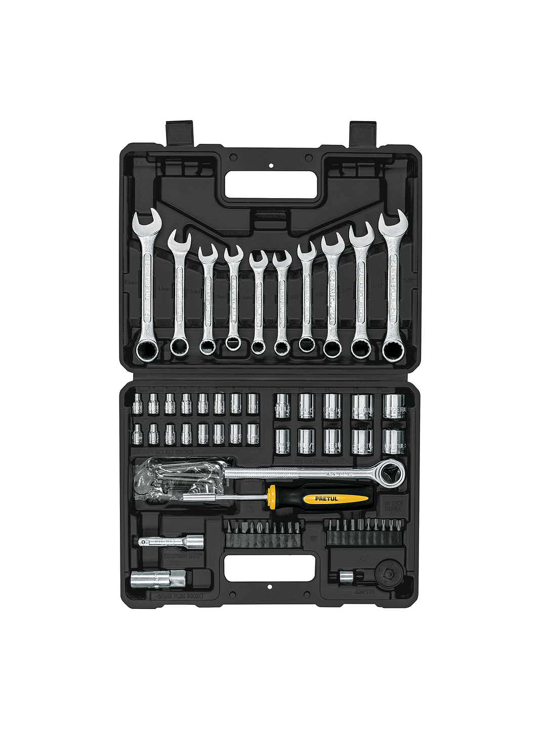 Juego de 70 herramientas 1/4