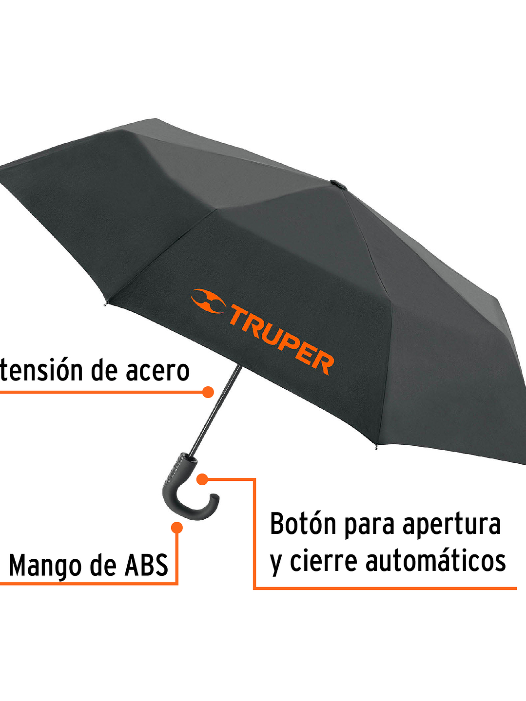 Paraguas compacto de 100 cm, Truper 66074 3