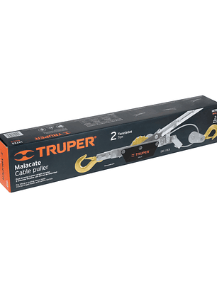 Malacate de 2 toneladas, TRUPER 14725