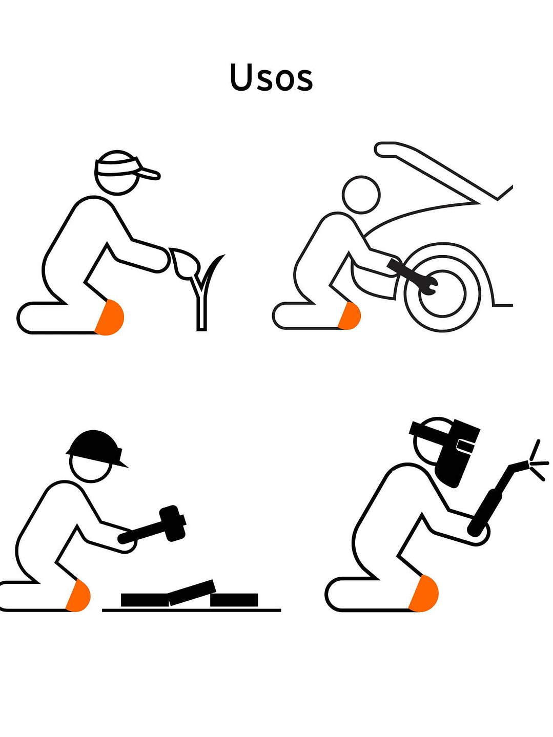 Rodilleras de gel y EVA con correa antideslizante, Truper 12952 2