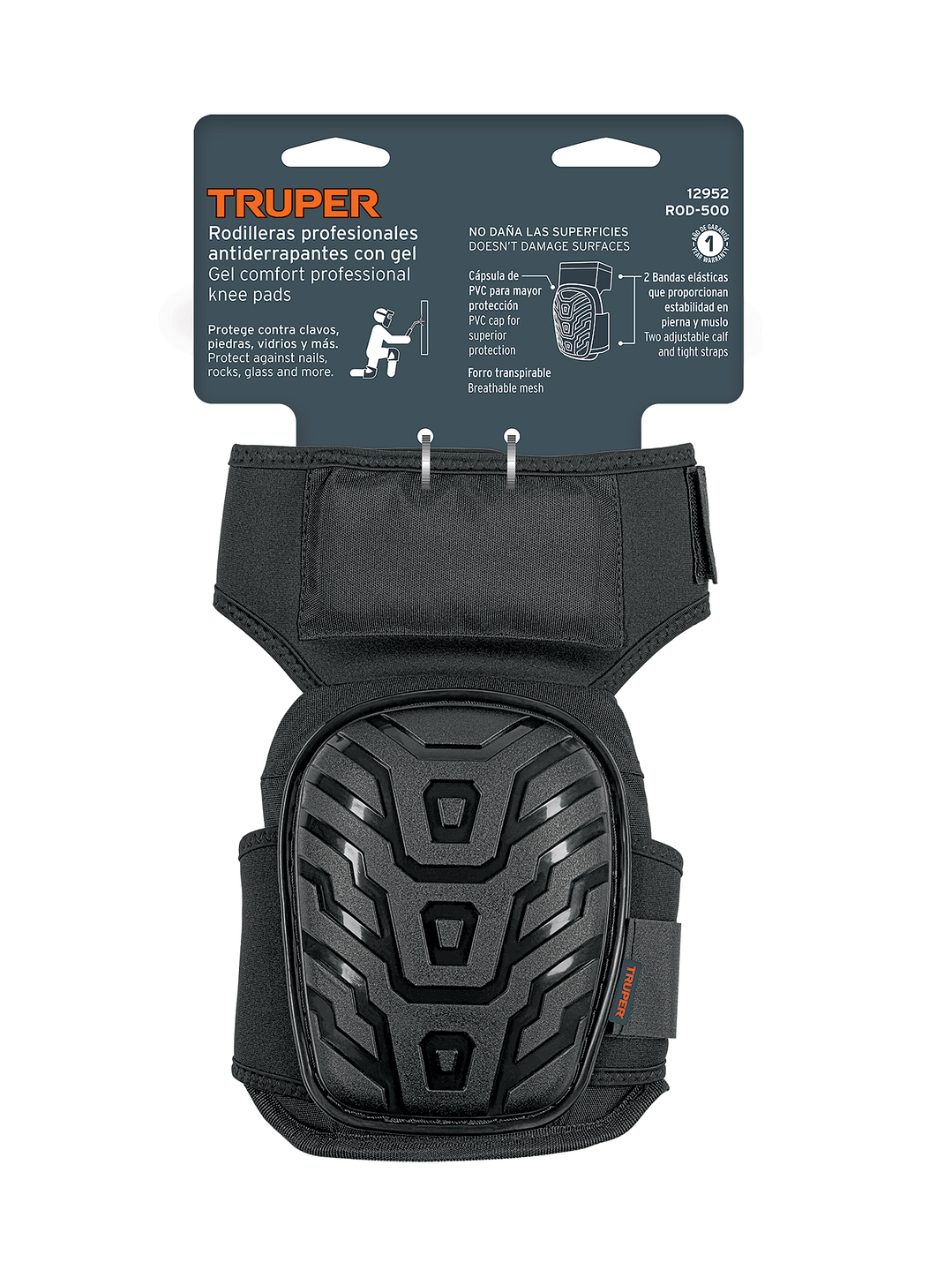 Rodilleras de gel y EVA con correa antideslizante, Truper 12952 4