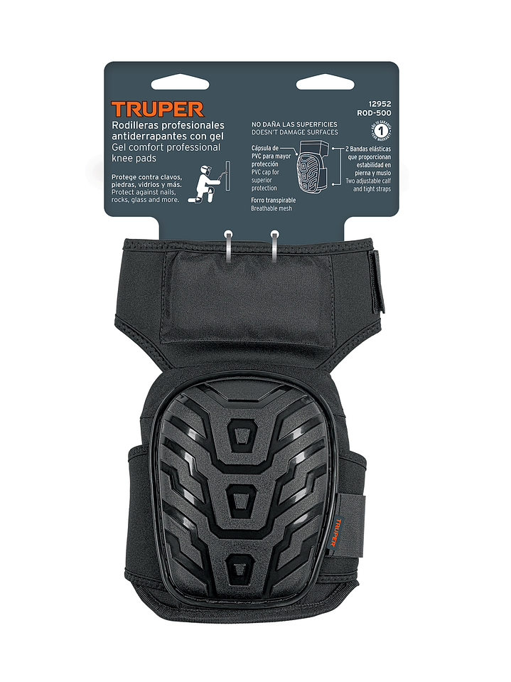 Rodilleras de gel y EVA con correa antideslizante, Truper 12952 4
