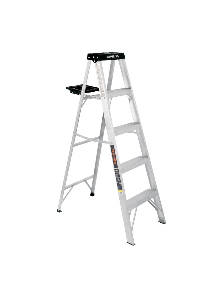 Escalera de tijera tipo III 4 escalones y bandeja, Truper 16742 1