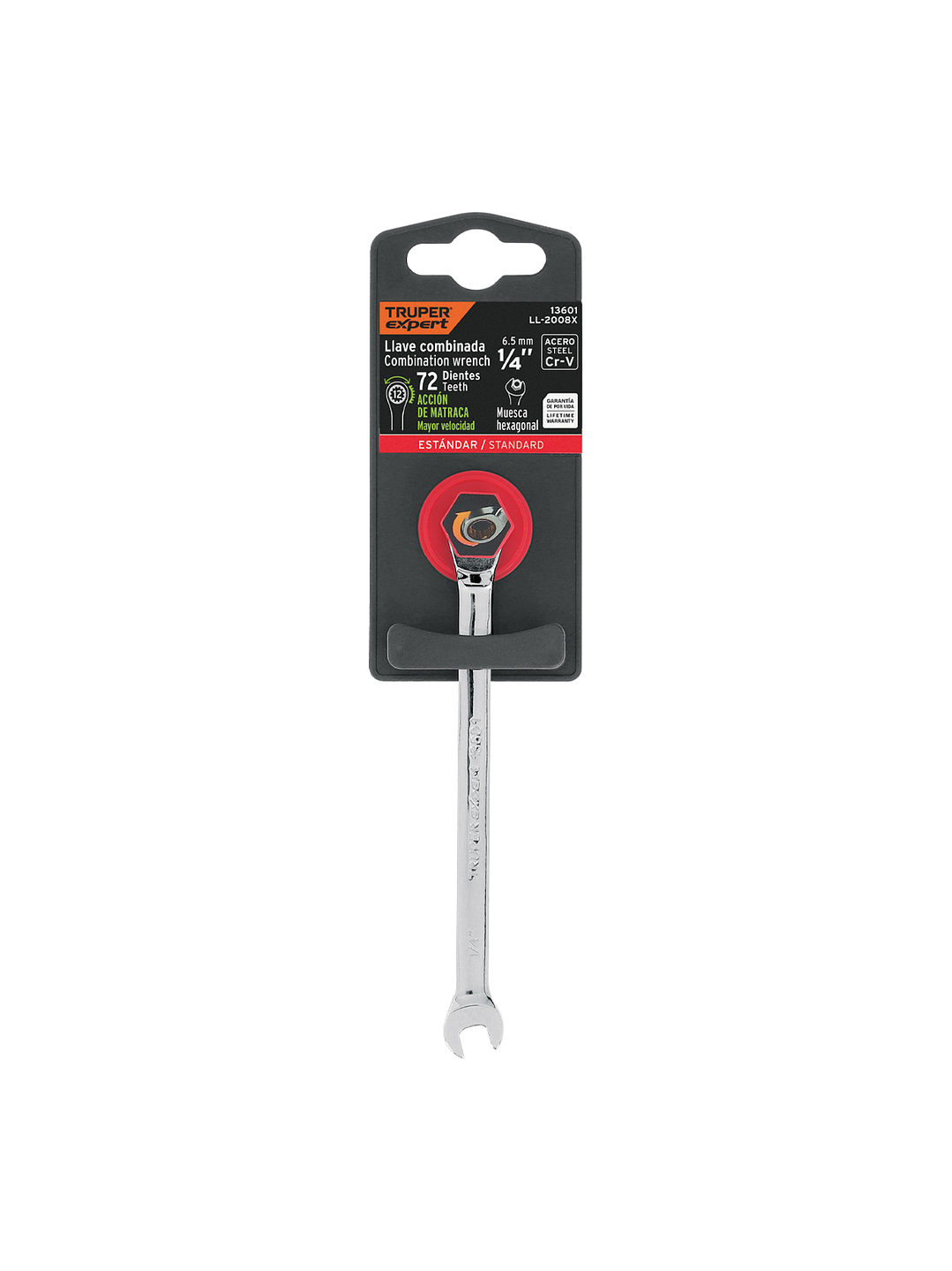 Llave combinada con matraca 1/4