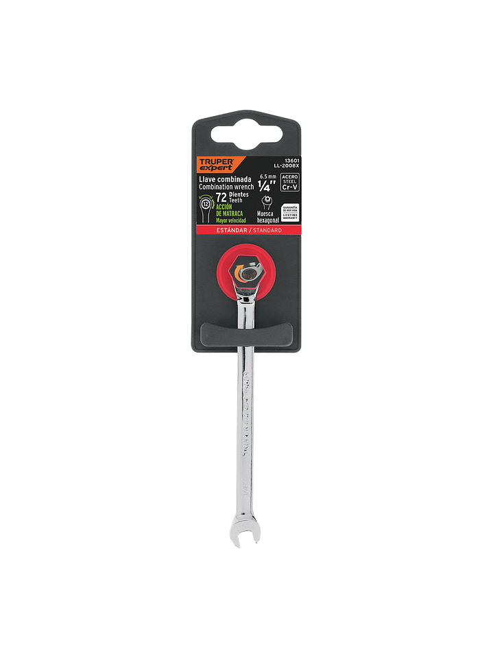 Llave combinada con matraca 1/4