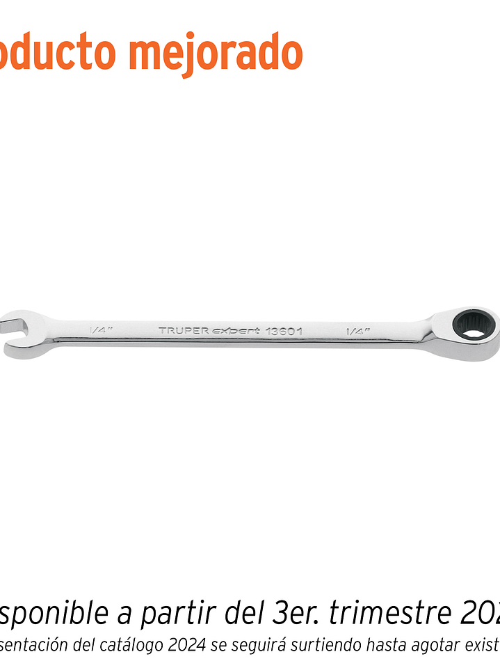 Llave combinada con matraca 1/4