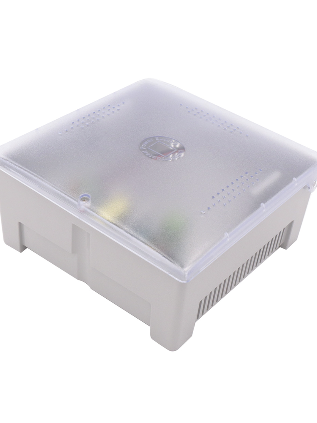 Fuente de Alimentación con Gabinete de 4 Salidas de 11 - 15 Vcd / 5 Amper / Batería de Respaldo 2