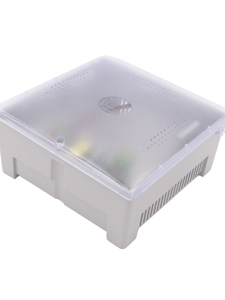 Fuente de Alimentación con Gabinete de 4 Salidas de 11 - 15 Vcd / 5 Amper / Batería de Respaldo 2