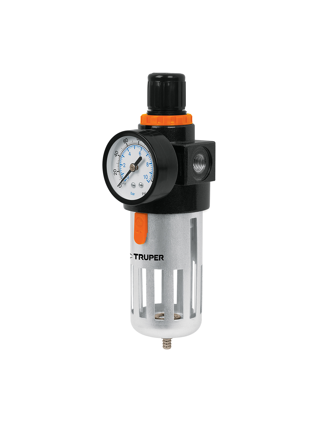 Filtro y regulador, presión de aire, cuerda 1/4