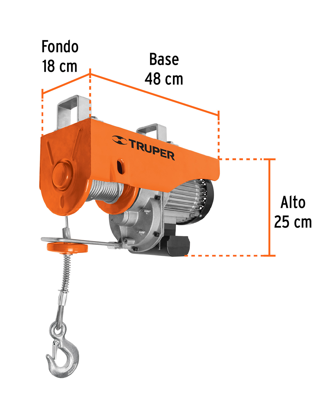 Polipasto eléctrico de 1000 kg, Truper 16848 4