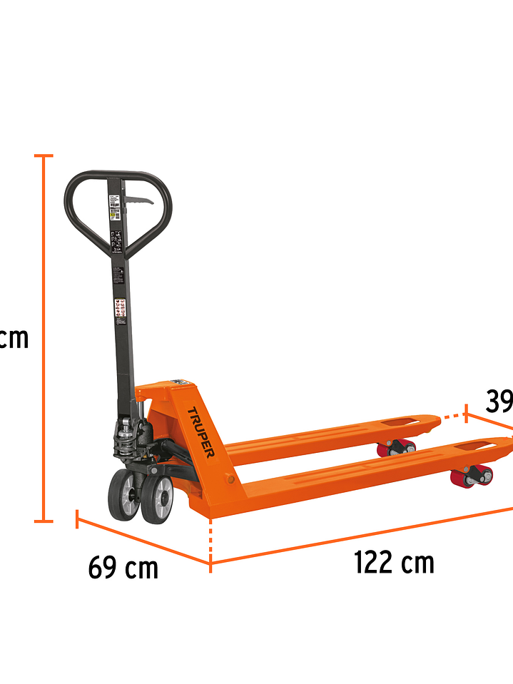Gato estibador 2 toneladas con ruedas truper 15285 3