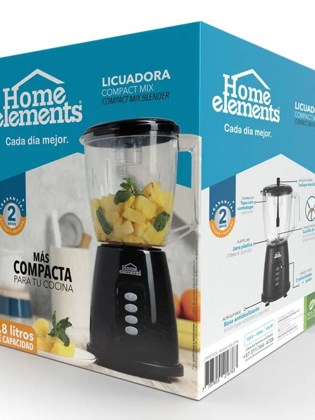 Licuadora Jarra Plastica Compact Mix 299901028 3