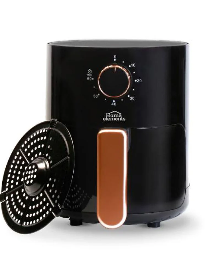 Freidora De Aire 2 Litros Home Elements Negro 110v 3