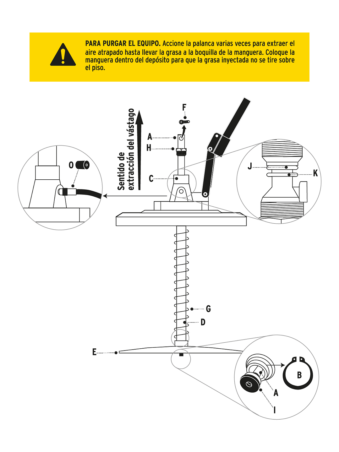 Bomba inyectora de grasa, 5 kg, TRUPER 16866 3