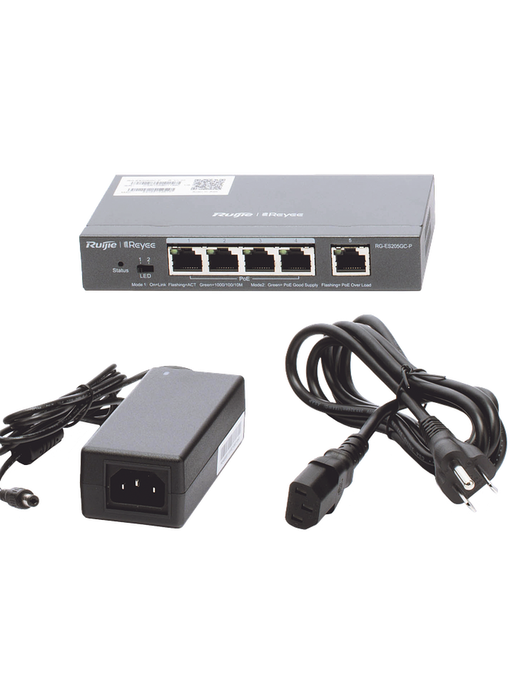 RG-ES205GC-P Switch PoE Inteligente Administrable en la Nube  1