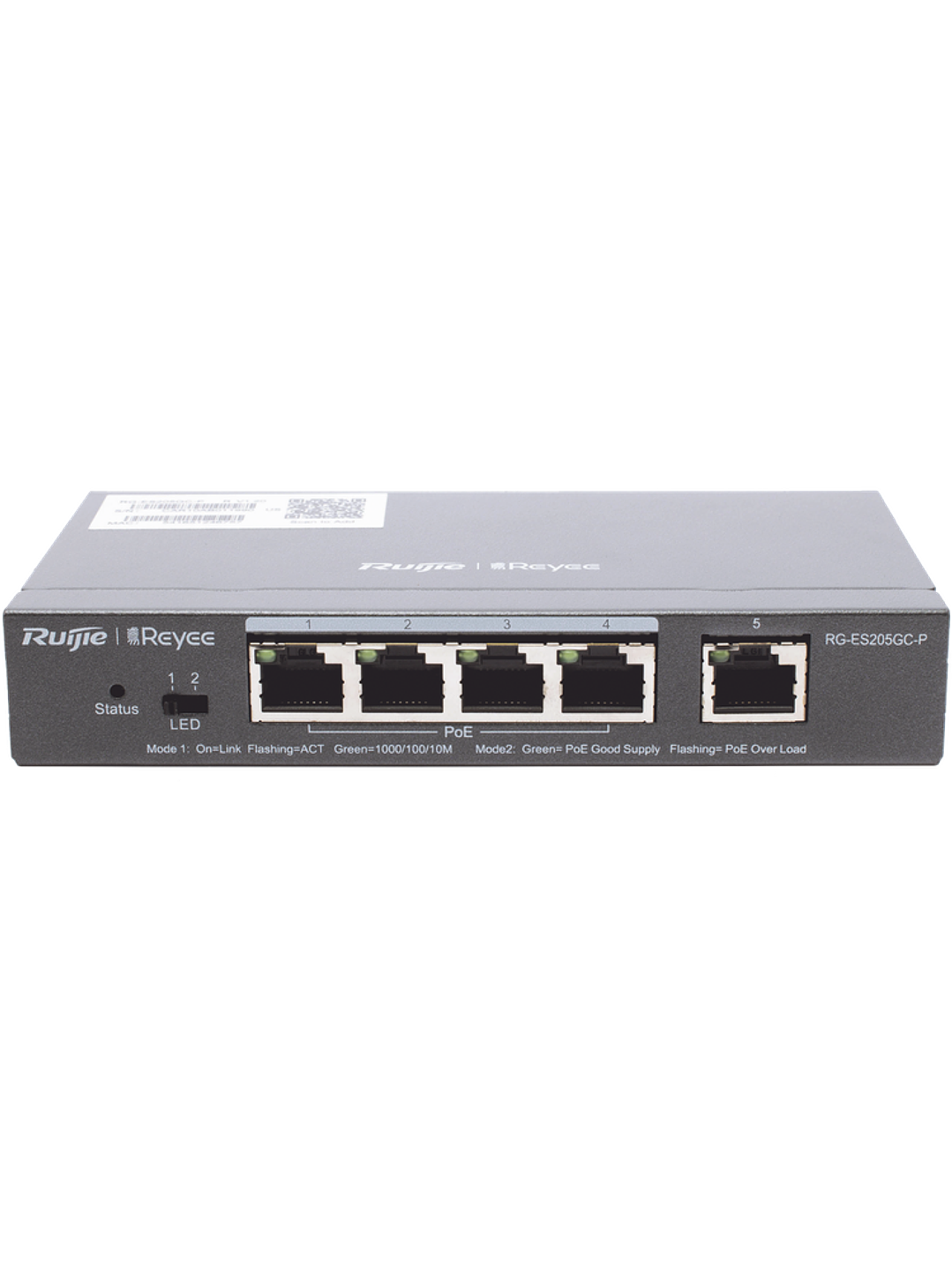 RG-ES205GC-P Switch PoE Inteligente Administrable en la Nube  4