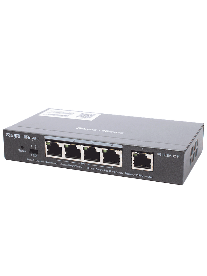 RG-ES205GC-P Switch PoE Inteligente Administrable en la Nube  5