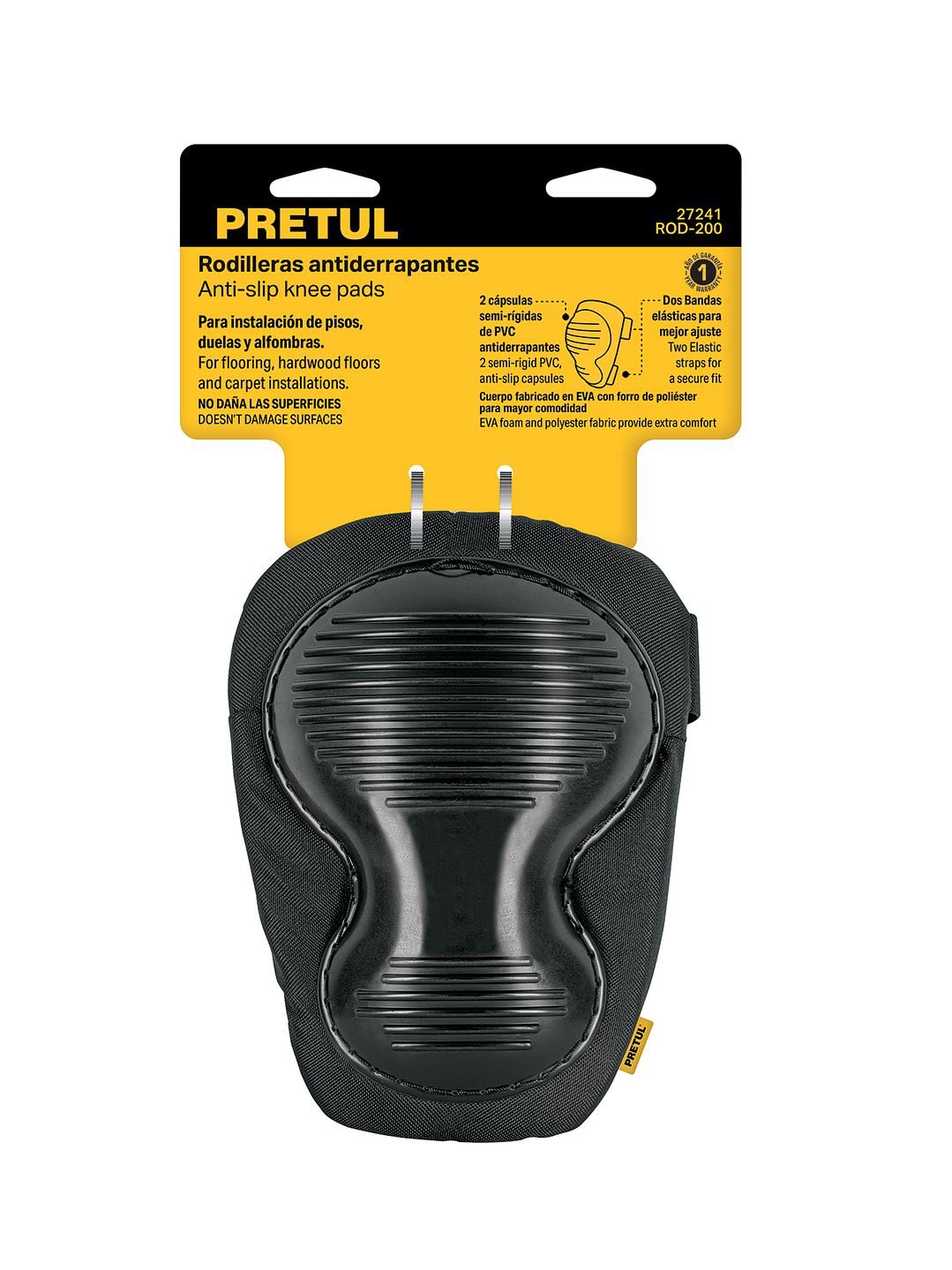 Rodilleras antiderrapantes doble cápsula, PRETUL 27241 1