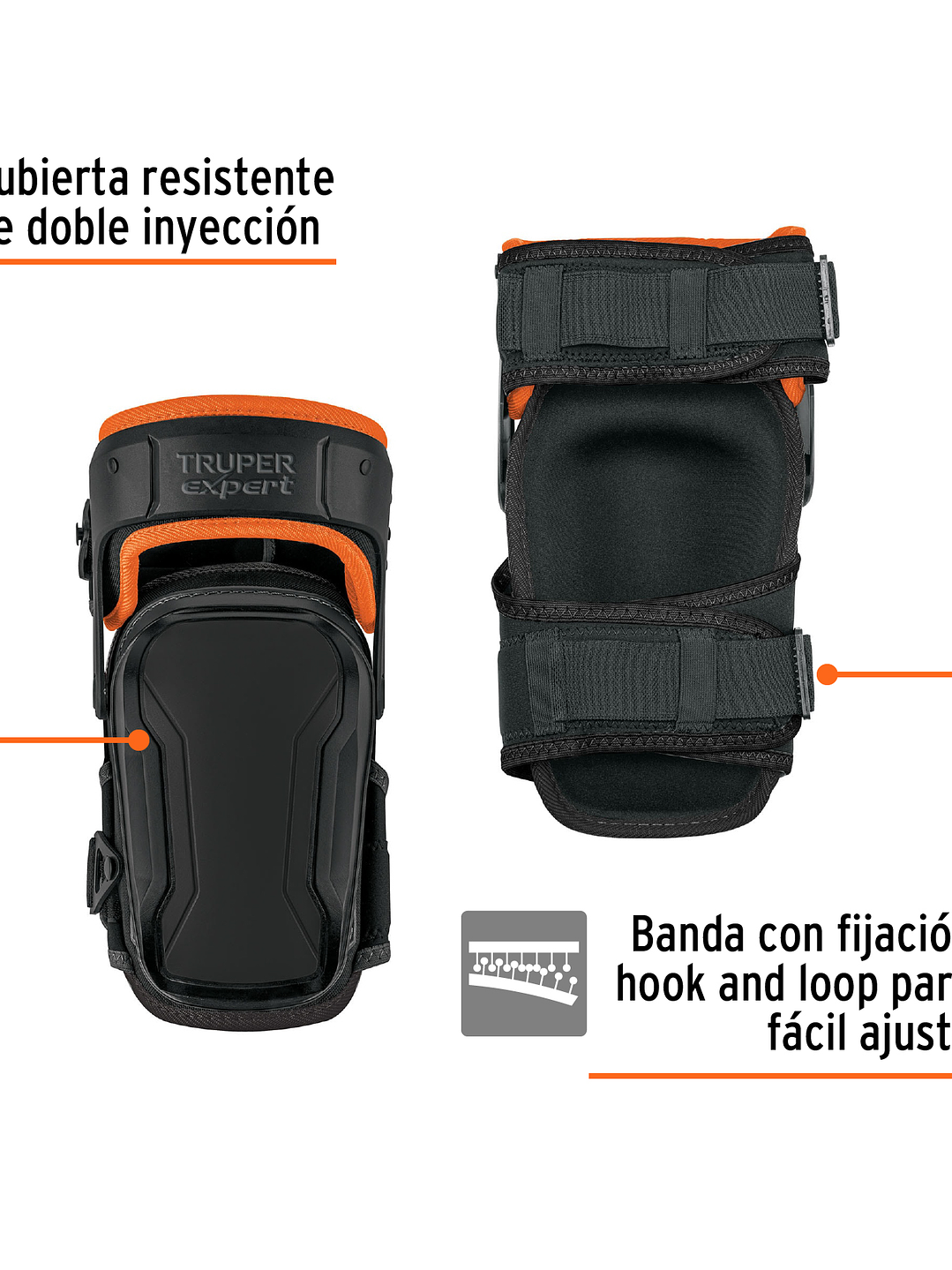 Rodilleras de estabilización con soporte para muslos, EXPERT 3