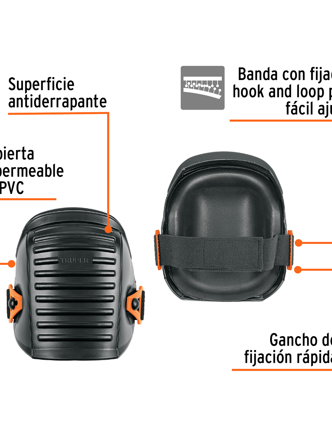 Rodilleras impermeables, para trabajos húmedos, TRUPER 2