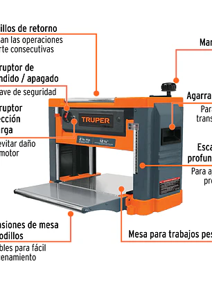 Cepillo portátil 12-1/2