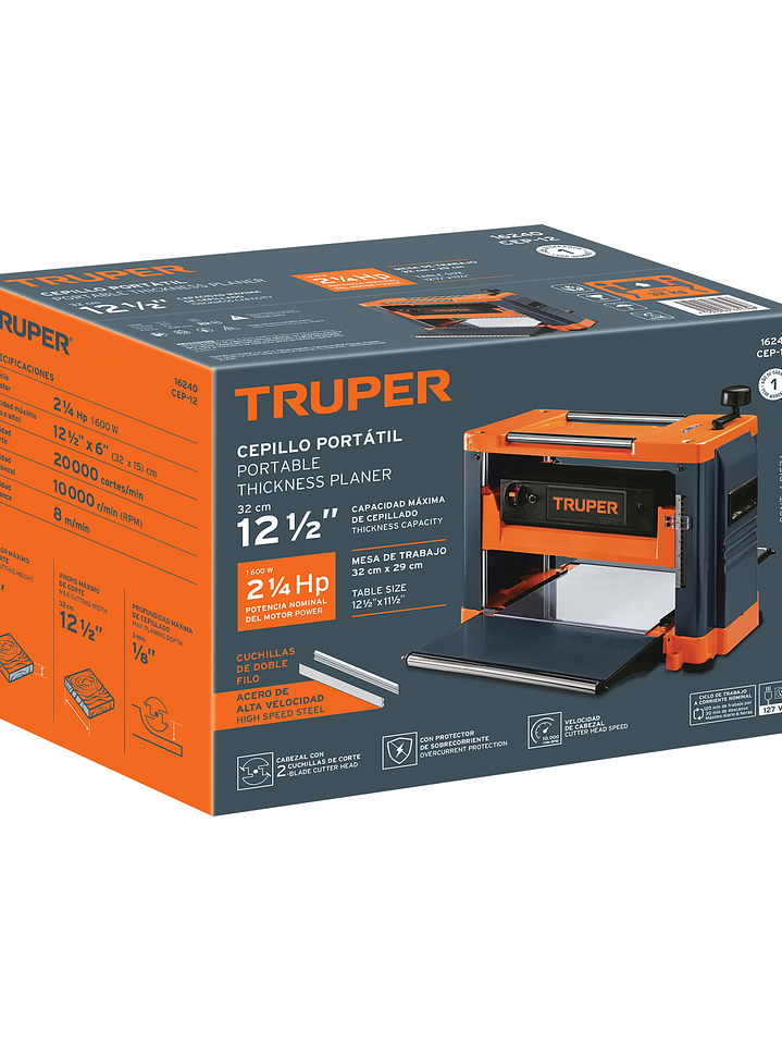 Cepillo portátil 12-1/2