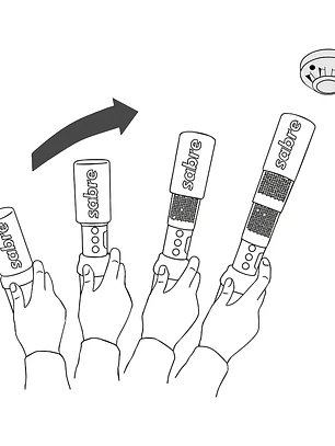 Humo Sintético en Aerosol para Probar Detectores de Humo / en uso manual
