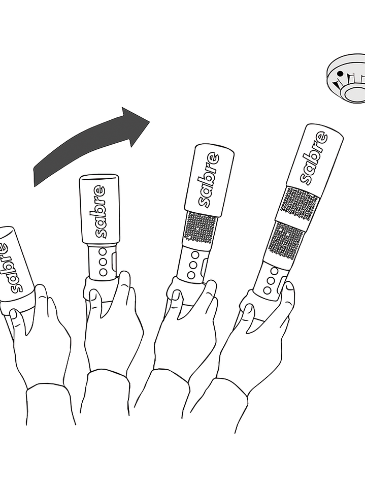 Humo Sintético en Aerosol para Probar Detectores de Humo / en uso manual 2