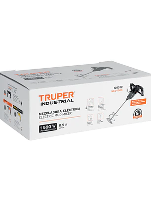Mezcladora eléctrica 1500W, TRUPER INDUSTRIAL 101519