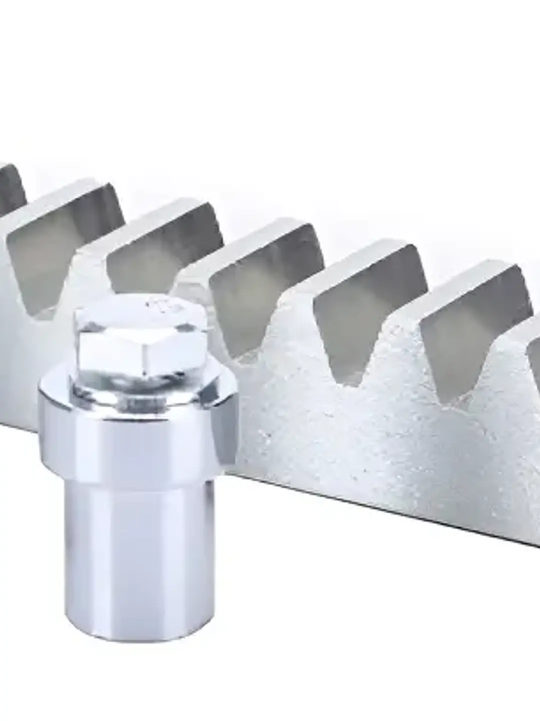 Cremallera Metálica Acero Para Puertas Corredizas / Modulo 4 Color Plateado 1