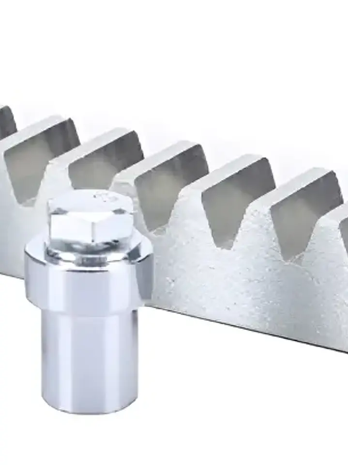 Cremallera Metálica Acero Para Puertas Corredizas / Modulo 4 Color Plateado 1