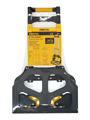 Diablo de carga, plegable de aluminio y base acero, 100 kg