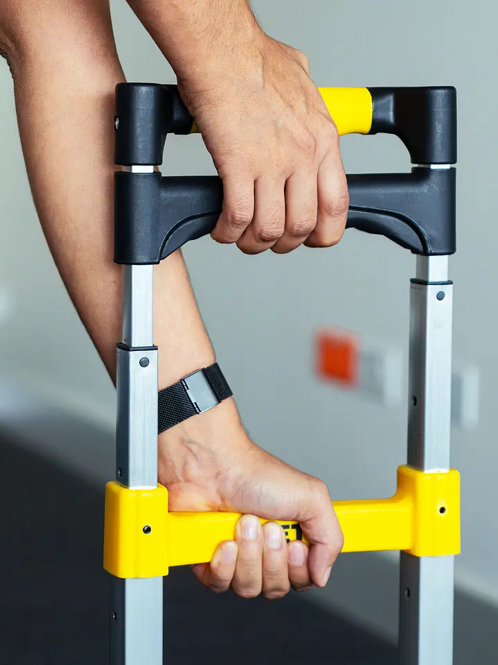 Diablo de carga, plegable de aluminio y base acero, 100 kg 3