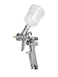 Pistola p/retoque gravedad HVLP vaso plástico, 1 mm, TRUPER - Miniatura 1