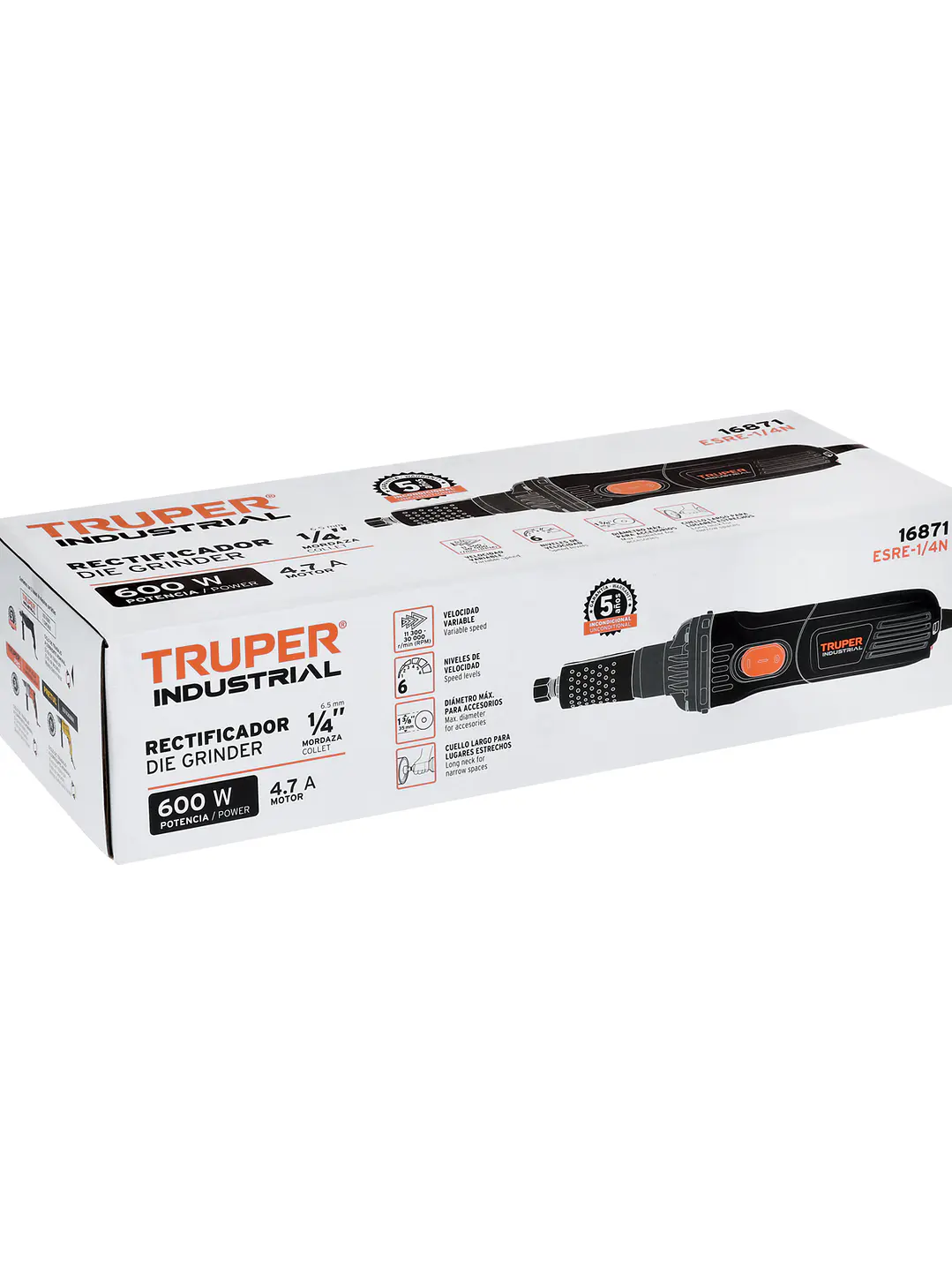 Esmeril recto (rectificador) 1/4