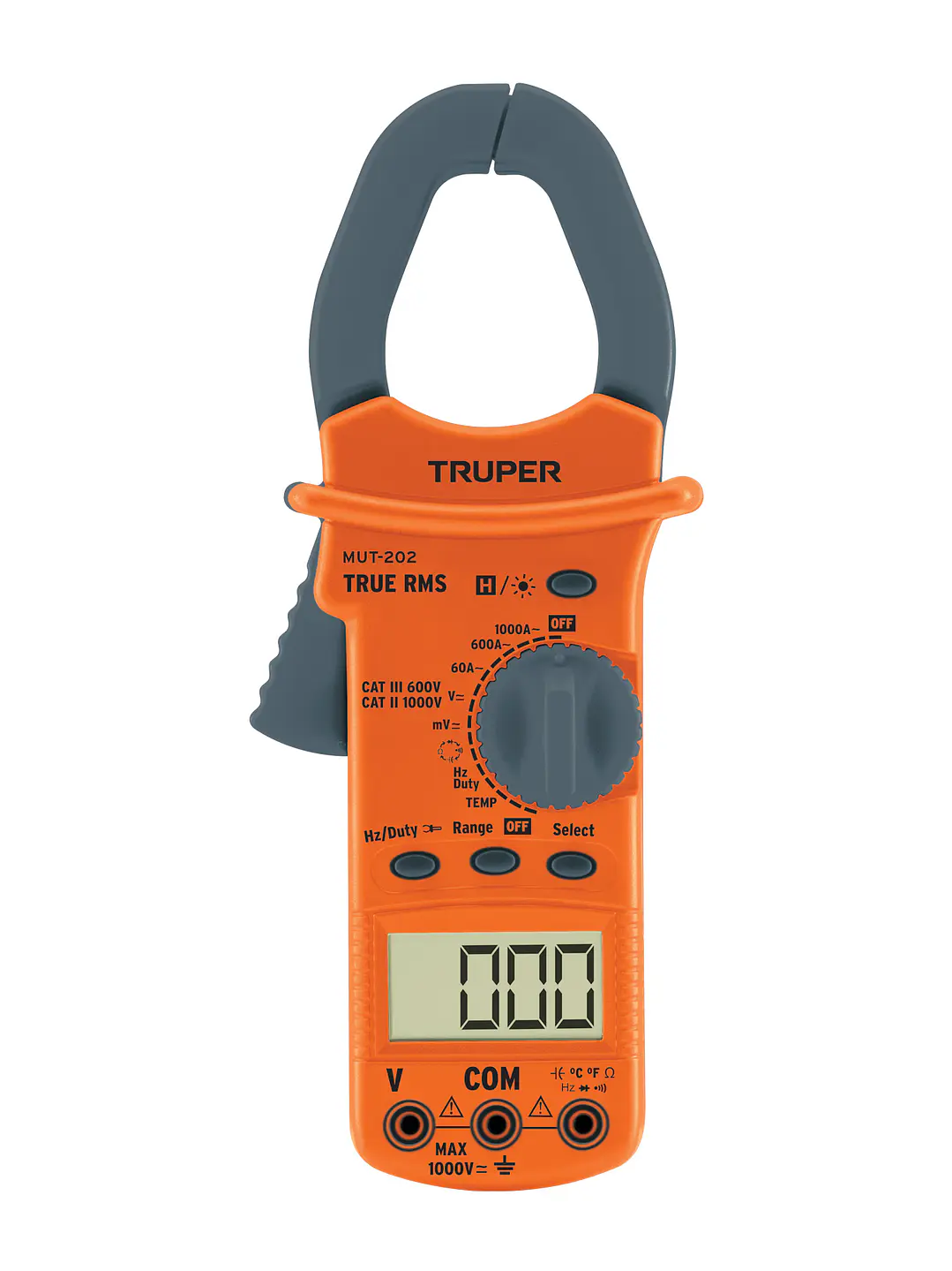 Multímetro para mantenimiento industrial con gancho, TRUPER 1