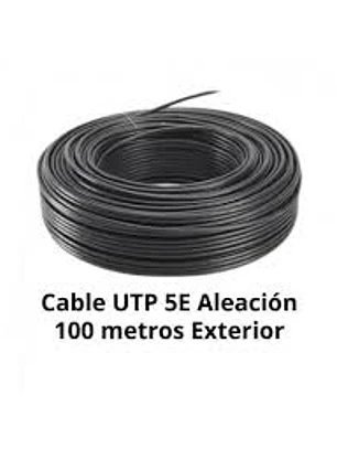 Cable UTP CAT5e, aleación Cobre/Aluminio, conductor 0.5mm, rollo 100mt