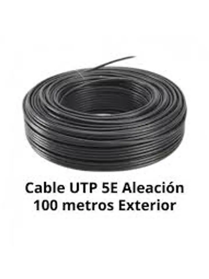 Cable UTP CAT5e, aleación Cobre/Aluminio, conductor 0.5mm, rollo 100mt 2