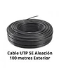 Cable UTP CAT5e, aleación Cobre/Aluminio, conductor 0.5mm, rollo 100mt - Miniatura 2