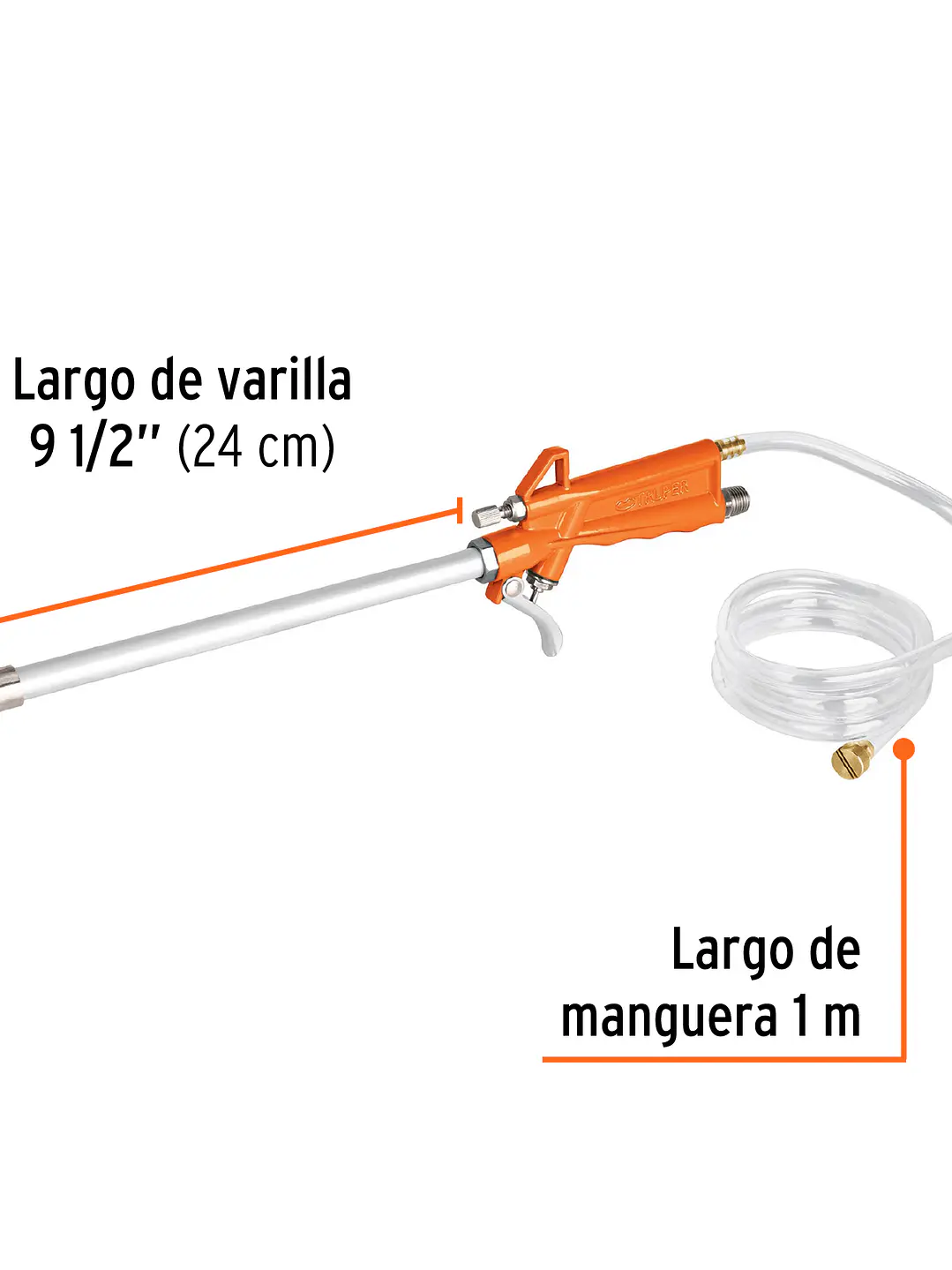 Pistola de aluminio para limpieza de máquinas, TRUPER 19237 3