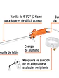 Pistola de aluminio para limpieza de máquinas, TRUPER 19237 - Miniatura 4