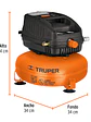 Compresor libre de aceite, 12L, 1HP, 127V, TRUPER 13824 - Miniatura 2