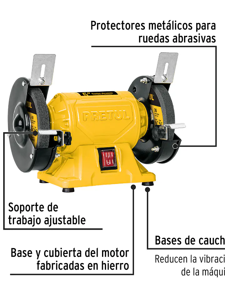 Esmeril de banco de 5