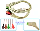 Cable ECG de Conexión Directa Compatible con Mindray - Datascope de 5 Latiguillos de Boton - 040-000961-00 - Miniatura 1